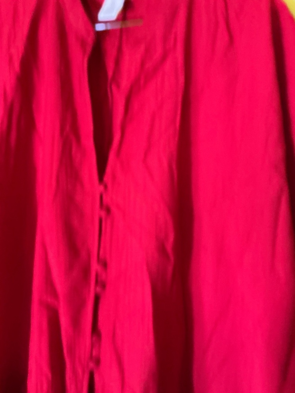 H&M Red Button-Front Casual Dress - Picture 3 of 7